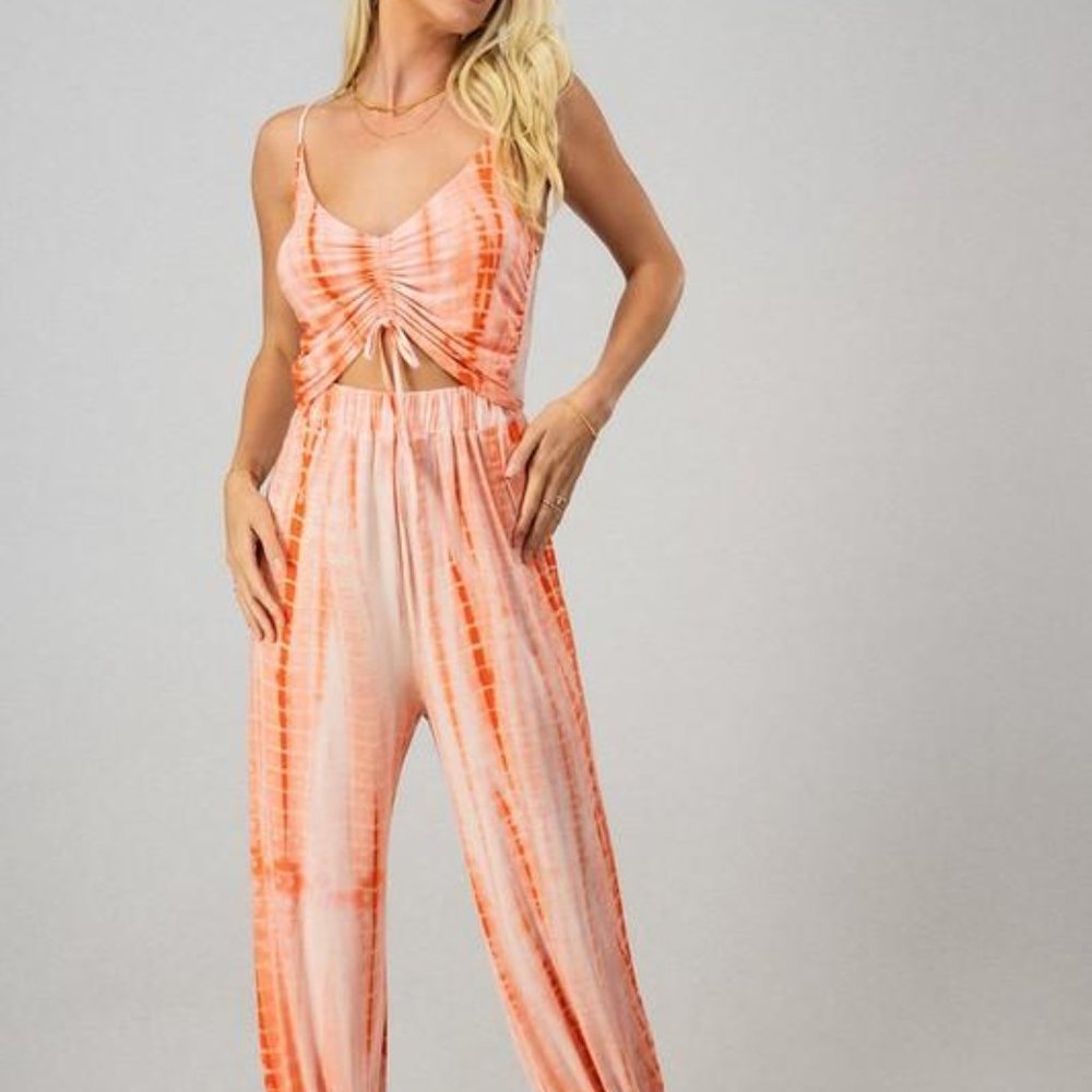 tie dye jumpsuit